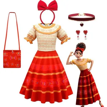 Karnevalový kostým Dětský kostým Dolors, Encanto Varianta: šaty s doplňky, Velikost: 100/2-3T