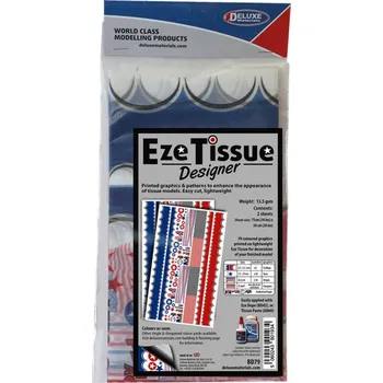 Deluxe Materials Eze Tissue potahovací papír 13.5g/m2 75x50 se vzory (2ks) - DM-BD79