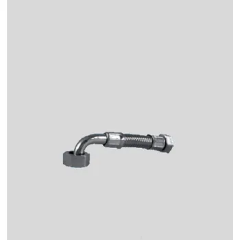 Sifon Velkoobchod Vršinský VRŠINSKÝ Hadice flexi opletená nerezem s kolenem 1/2"x1/2" FF, 25 cm