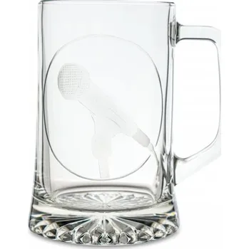 Sklenice Pivní půllitr s uchem - MIKROFON