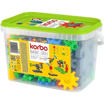 Dětské zboží KORBO Plastová stavebnice Basic 120 dílů