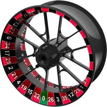 Polep vozidla jednodílné polepy na kola Ruleta