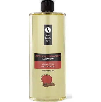 Masážní přípravek Sara Beauty Spa přírodní rostlinný masážní olej - Jablko-Skořice 1000 ml