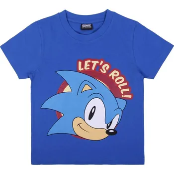 Chlapecké tričko Tričko Sonic modré Barva: Modrá, Velikost: 164