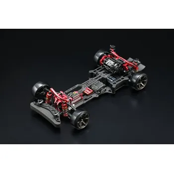 RC model auta Yokomo YD-2ZXR RWD stavebnice driftovacího podvozku, uhlíkové šasi, červená verze