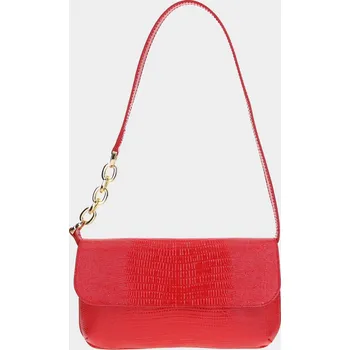 Kabelka Psaníčko Milly červený ještěr/zlato