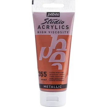 Vodová barva Akrylová barva Pébéo Studio Acrylics - 355 Copper Objem: 100 ml