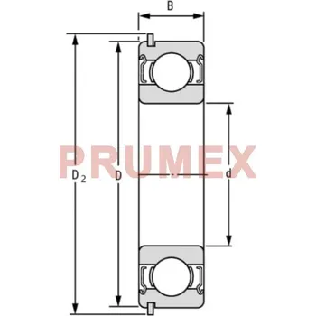 ZEN 6304-2Z-NR kuličkové ložisko