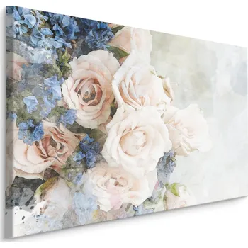 Obraz Plátno Obraz Malovaných Růží III. Varianta: 30x20