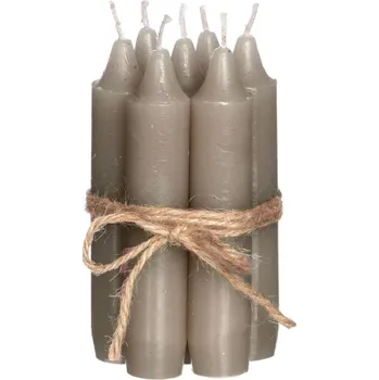 Svíčka Svíčka rovná malá 11 cm - taupe