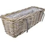 Van der Leeden Obal na květináč závěsný, hnědá|šedá, 60cm|Van Der Leeden 1915