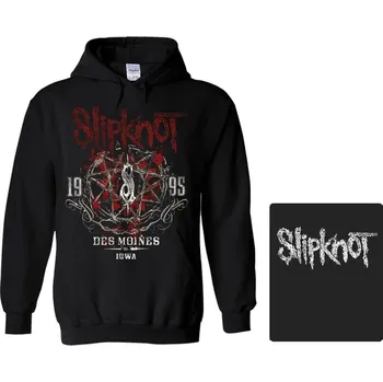 Pánská mikina mikina s kapucí Slipknot - Des Moines Iowa