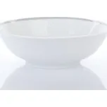 Porcelánová miska, Thun, ANGELIKA - bílá krajka, šedý lem, 16 cm