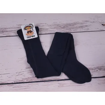 Chlapecké oblečení české punčocháče TREPON BAVLIK žebrované 100% bavlna tmavomodré vhodné pro alergiky atopiky velikost oblečení - děti: 98/104