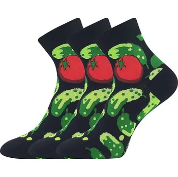 Dámské ponožky LONKA Ponožky vtipné DORWIN s obrázky OKUREK (3 páry) 35-38 118678