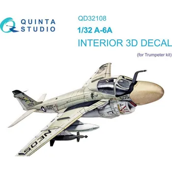 Plastikový model Quinta studio 1/32 A-6A Intruder 3D-Printed&col.Interior (TRUMP)