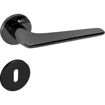 Dveřní kování MP KOVÁNÍ TI - OPTIMAL - R 4164 5S Provedení: KL/KL. na rozetách (bez spodní rozety), Povrch: BNL - černý nikl