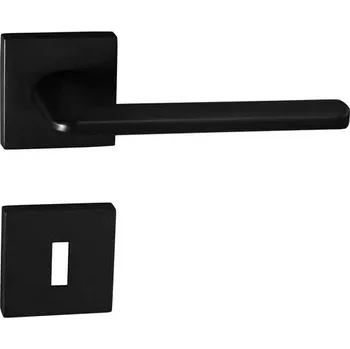 Dveřní kování MP KOVÁNÍ TI - ELIPTICA - HR 3098Q Provedení: KL/KL. na rozetách (bez spodní rozety), Povrch: BS - černá mat