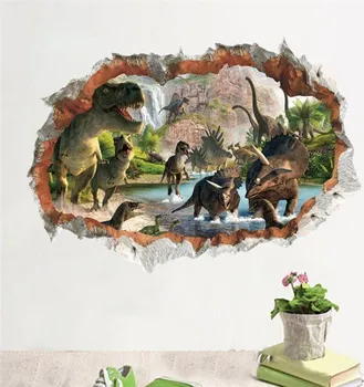 Samolepící dekorace Samolepka na zeď Jurský park dinosauři 70 x 50 cm
