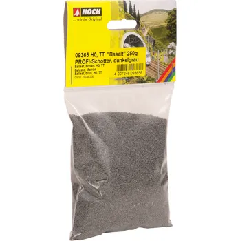 NOCH 09365 štěrk čedič tmavě šedý 250 g Modelová železnice NOCH 09365 štěrk čedič tmavě šedý 250 g