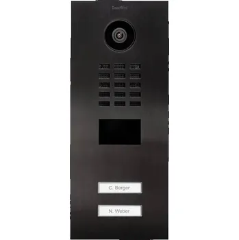 Domovní zvonek DoorBird D2102V LAN domovní IP/video telefon venkovní jednotka, Nerezová ocel V2A (s práškovým nástřikem), Titanový vzhled, 423870697