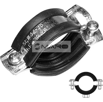 Vodovodní potrubí Rabovský Objímka dvoušroubková LUPDsE 60 - 64 mm, 2", M8/M10, 11120064