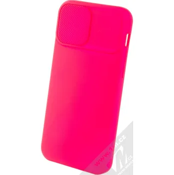 Pouzdro na mobilní telefon 1Mcz CamShield Soft ochranný kryt pro Apple iPhone 12 sytě růžová (hot pink)