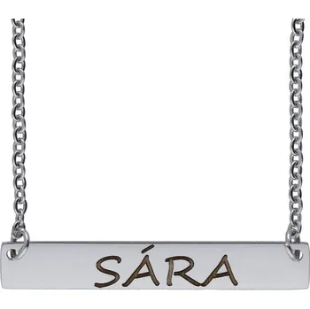 Řetízek Doria Řetízek z oceli se jménem SÁRA stříbrná G202