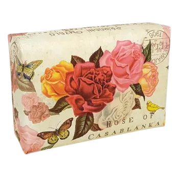 Koupelová kosmetika Soap Luxusní české mýdlo, Rose of Casablanka v dekorovaném obalu - 200 g