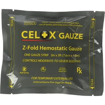 SAM Medical CELOX Z Fold - hemostatická gáza skládaná 7,6 cm x 1,5 m