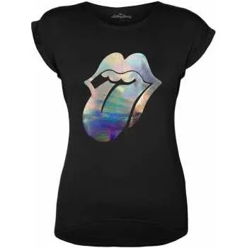 Pánské tričko Merch The Rolling Stones: Dámské Tričko Foil Tongue XXXXL 2022