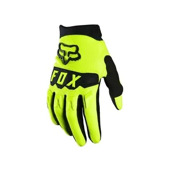 Sportovní oblečení Dětské rukavice FOX Youth Dirtpaw Glove Race Flo Yellow 2023, Velikost YXS