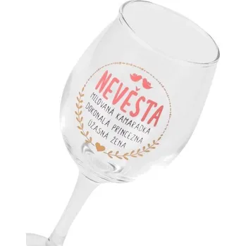 Sklenice Sklenice na víno - Nevěsta