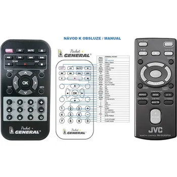 General JVC RM-SUXGP5R - náhradní dálkový ovladač