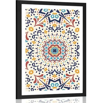 Plakát Dovido Plakát s paspartou jedinečný etnický vzor