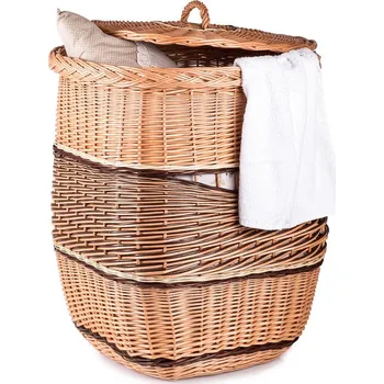Koš na prádlo SARAH 40x40x53 cm přírodní a dobarvovaný odstín