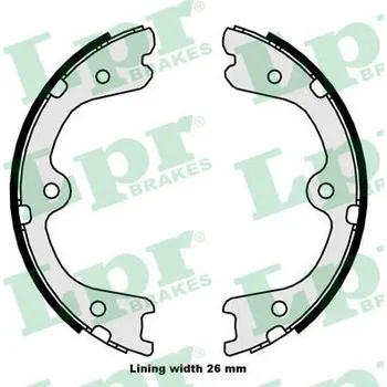 Brzdová čelist Sada brzdových čelistí, parkovací brzda LPR 09880