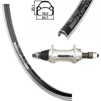 Zapletené kolo Zadní zapletené kolo HR 28" 19-622 (Rodi "Skorpion" 36 špic) ALU HK SW 7r černé (Zadní zapletené kolo HR 28" 19-622 (Rodi "Skorpion" 36 špic) ALU HK SW 7r černé)