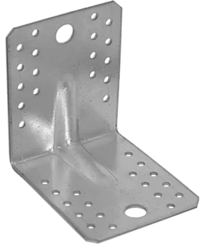 Tesařské kování Domax KP2 úhelník s prolisem 105 x 105 x 90 x 2 mm