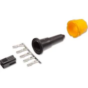 Přívěs Zástrčka - bajonet AJ.BA 5-pólový hranatý, žlutý, 1 vývod