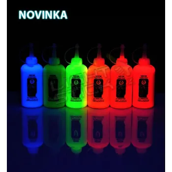 Speciální výtvarná barva Moon Creations Barva na textil 125ml,UV, bodypainting - Fialová