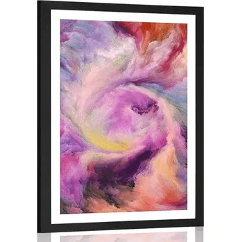 Plakát Dovido Plakát s paspartou barevná spirála