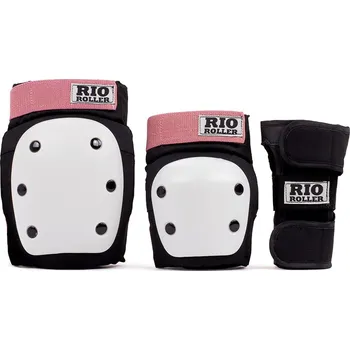 Sada chráničů Rio Roller - Dámská Sada chráničů - Triple Pad Set Black/Rose Velikost: L