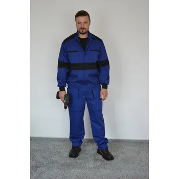 montérky PALIČKA s.r.o. MAREK komplet (kalhoty do pasu + blůza) Barva: modro-černá, Velikost pánských oděvů: 62