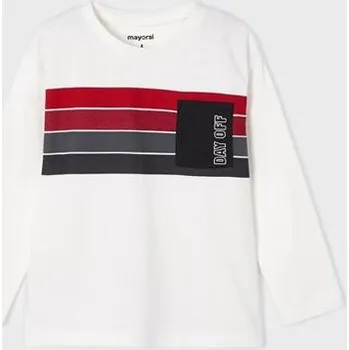 Chlapecké tričko dětské triko s barevnými pruhy Mayoral 4016-59 velikost 122