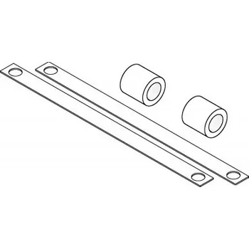 Dveřní kování M&T Montážní materiál k madlu Yes! na sklo, Cr lesklý chrom, na sklo tl. 8 - 12 mm