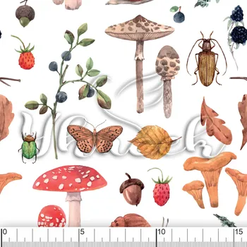 Zakázkový tisk, softshell, kočárkovina... Z lesa Látky k tisku: Fleece