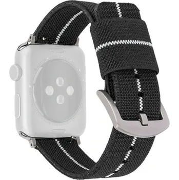 Řemínek na hodinky Nylonový řemínek Ricardo (pro Apple Watch 42/44/45/49mm), černý V1