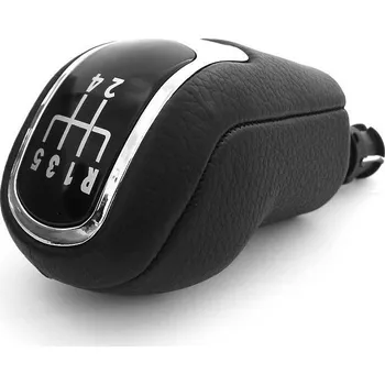 Hlavice řadicí páky TSM Tuning Řadící páka Škoda Superb II (2008 - 2015) 5 rychlostí, koženková, neoriginál