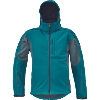 ČERVA DAYBORO bunda softshellová Barva: petrolejová, Velikost: 3XL